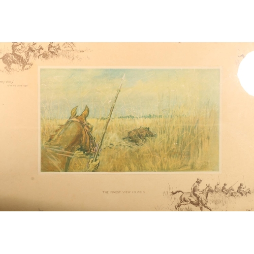 426 - CHARLES JOHNSON PAYNE A.K.A SNAFFLES, The Finest View in Asia, pencil signed print with blindstamp, ... 