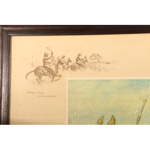 426 - CHARLES JOHNSON PAYNE A.K.A SNAFFLES, The Finest View in Asia, pencil signed print with blindstamp, ... 