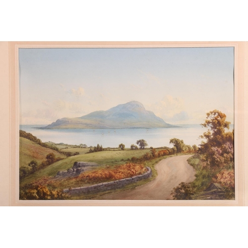 457 - EDWARD HORACE THOMPSON (Scottish 1879-1949), Ben Lomond and Lamlash, two watercolours, signed 'DONAL... 