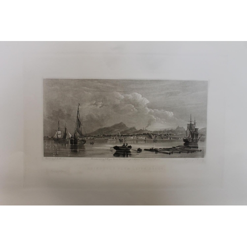 400 - C ROSENBURG after J W MCLEA, Edinburgh from Leith Roads, lithograph, published by Ackerman & Co ... 