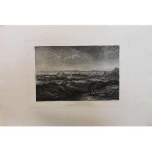 400 - C ROSENBURG after J W MCLEA, Edinburgh from Leith Roads, lithograph, published by Ackerman & Co ... 