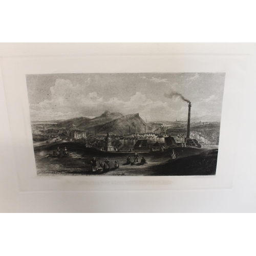 400 - C ROSENBURG after J W MCLEA, Edinburgh from Leith Roads, lithograph, published by Ackerman & Co ... 