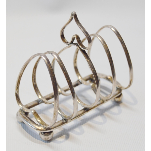 2 - Three silver toast racks, various, 200g gross.