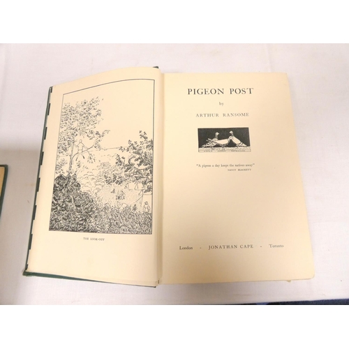 10 - RANSOME ARTHUR.  Eight Swallows & Amazons books in orig. green cloth incl. 1sts of Coot Club, Th... 