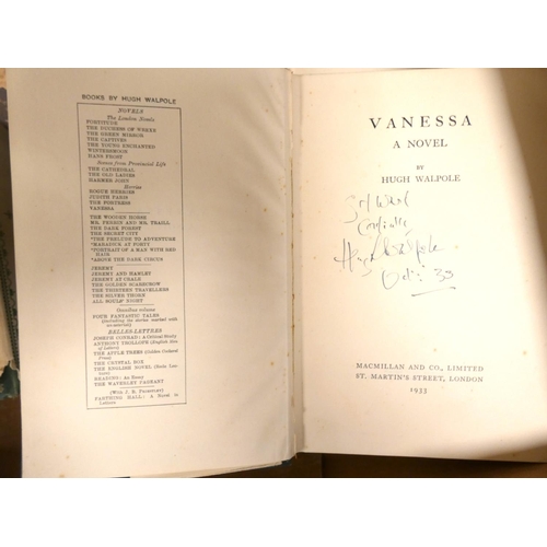 18 - WALPOLE HUGH.  6 various vols., two signed & inscribed by the author; also a large collection of... 