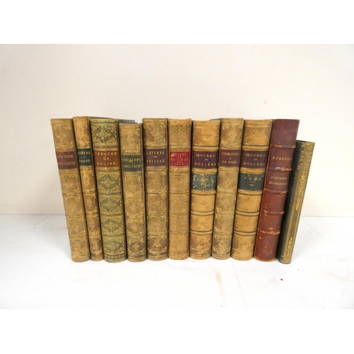 2 - Bindings.  11 various vols., prize & other bdgs. Mainly French text.