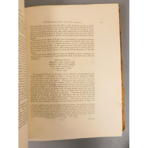 24 - NICOLSON J. & BURN R.  The History & Antiquities of the Counties of Westmorland &a... 