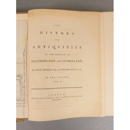 24 - NICOLSON J. & BURN R.  The History & Antiquities of the Counties of Westmorland &a... 