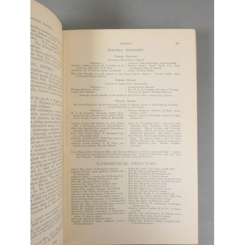 26 - BULMER T. & CO.  History, Topography & Directory of Cumberland. No map. Half red l... 