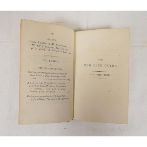 34 - (ANSTEY CHRISTOPHER)  The New Bath Guide or Memoirs of the B-N-R-D Family in a Series of E... 