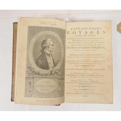 35 - COOK JAMES.  Captain Cook`s Voyages Round the World. Vols. 1 & 3. Vol. 1 re. First Voyage, ... 