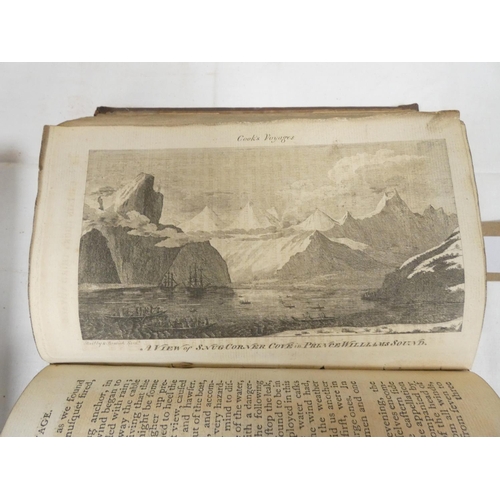 35 - COOK JAMES.  Captain Cook`s Voyages Round the World. Vols. 1 & 3. Vol. 1 re. First Voyage, ... 