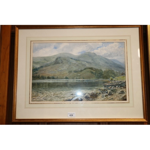 410 - GERTRUDE MARTINEAU, Loch-an-Eileen Aviemore 1917, watercolour, unsigned, 30cm x 47cm, frame 50cm x 6... 