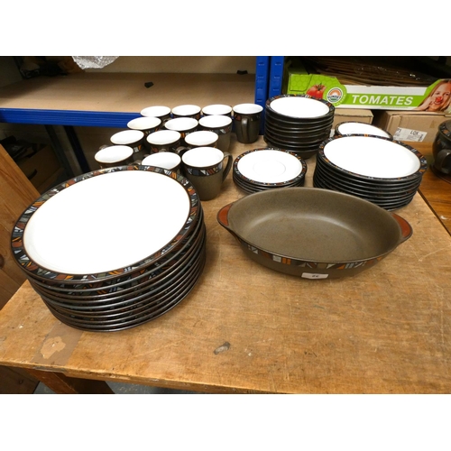 32 - Large Denby Marrakesh dinner service.