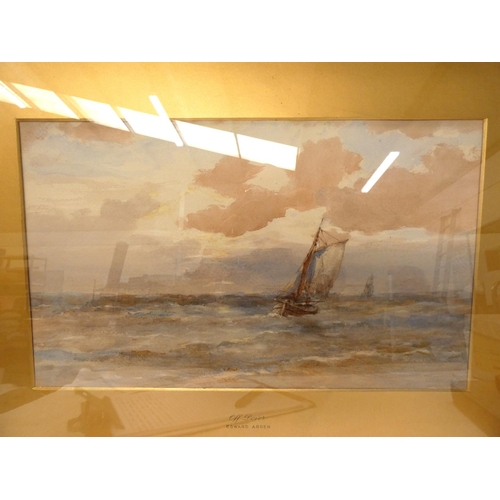 38 - Maritime watercolour by Edward Arden.