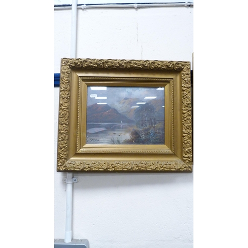 21 - After the OriginalsPair of lithographs of Loch Ness in gilt frames, signed indistinctly.... 