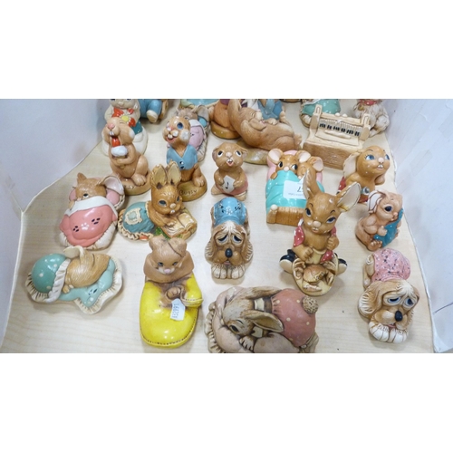 57 - Collection of assorted Pendelfin figures.