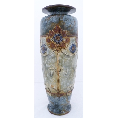 232 - Royal Doulton Lambeth stoneware vase designed by Christine Abbott, c. 1910, in the Art Nouveau style... 