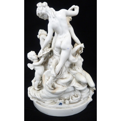 241 - After Louis-Simon Bozoit (19th century)Continental porcelain figure group, 'Toilet of Venus', depict... 