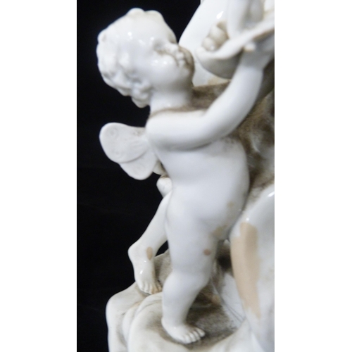 241 - After Louis-Simon Bozoit (19th century)Continental porcelain figure group, 'Toilet of Venus', depict... 