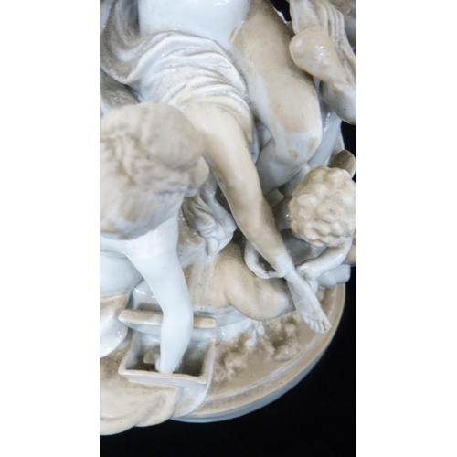 241 - After Louis-Simon Bozoit (19th century)Continental porcelain figure group, 'Toilet of Venus', depict... 