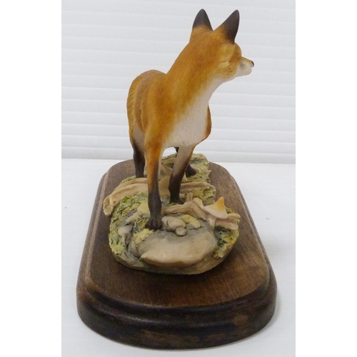 252 - Three Border Fine Arts fox groups designed by Mairi Laing Hunt, one dated '78, all on naturalistic b... 