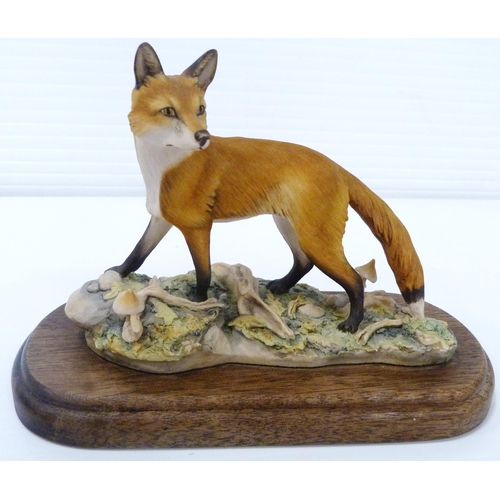 252 - Three Border Fine Arts fox groups designed by Mairi Laing Hunt, one dated '78, all on naturalistic b... 