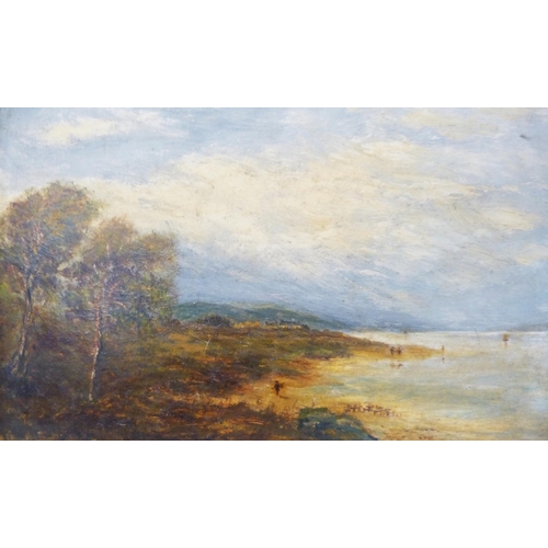 357 - William Wright of Annan (Scottish, 1854 - 1944)Redkirk on Solway, Signed and dated 1922 and 1924, a ... 