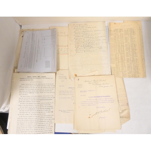 37 - Documents - Charles William Beck & others.  Quantity of legal documents & related ... 