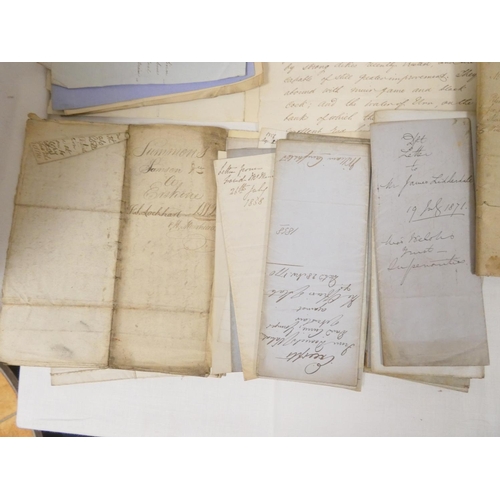 38 - Documents & Letters - South West Scotland.  A carton of legal documents, letters & notes, in... 