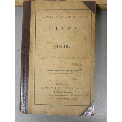 51 - Manuscript Diaries.  Hannay & Dietrichsen's Diary ... With Their Almanack (concludes with Medici... 