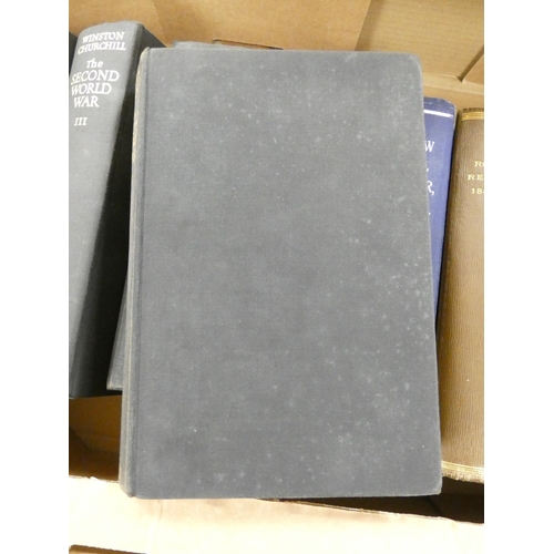 62 - School Histories & Registers.  9 various vols.; also Churchill, The Second World War, ... 