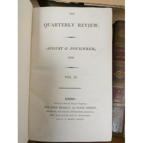 66 - MURRAY JOHN (Pubs).  The Quarterly Review. A useful run of this important publication from vol. 2 to... 