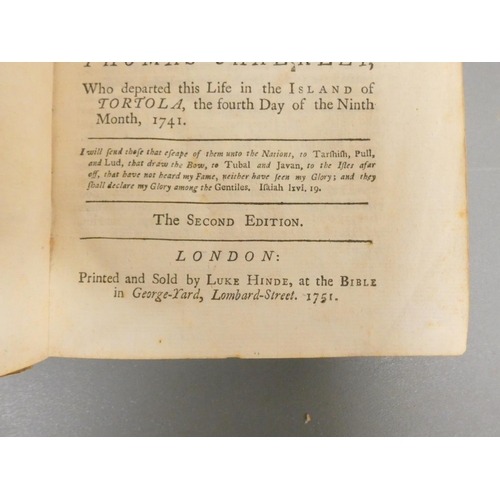 68 - CHALKLEY THOMAS.  A Journal or Historical Account of the Life, Travels & Christian Experiences .... 