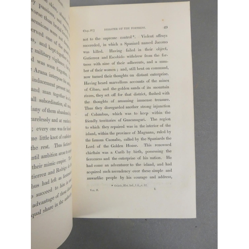 73 - IRVING WASHINGTON.  A History of the Life & Voyages of Christopher Columbus. 4 vols. 2 fldg. eng... 