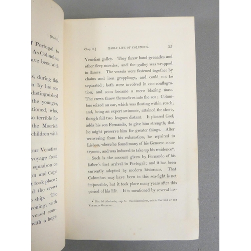 73 - IRVING WASHINGTON.  A History of the Life & Voyages of Christopher Columbus. 4 vols. 2 fldg. eng... 