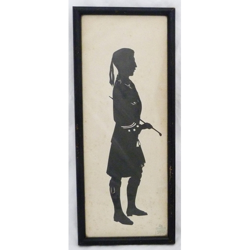 320 - Attributed to William James Hubard (1807-1862) Regency cut silhouette portrait depicting James Smith... 