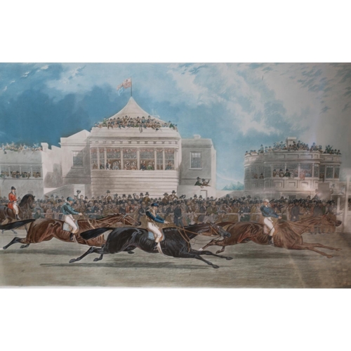 425 - J HARRIS after J F HERRING SNR, Fores's Racing Scenes The Race for the Emperor's Cup 1845, lithograp... 