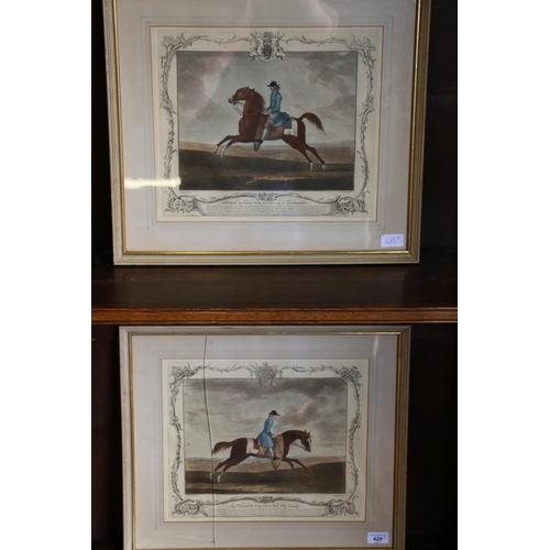 429 - HOUSTON after SEYMOUR, Childers and Old Gartner, pair of horse racing prints, image size 22cm x 29cm... 