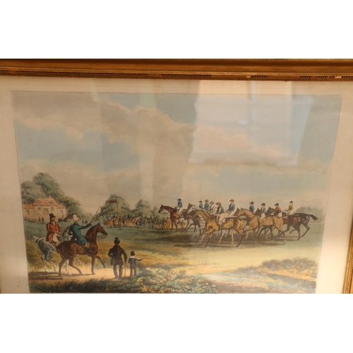 430 - St. Albans Grand Steeple Chase plates 1, 2, 3 & 4, coloured lithographs, images size 31cm x 43cm... 