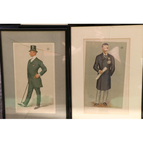 431 - Vanity Fair, seven framed prints to include Lord Wenlock, Arnold Allan Cecil Keppel 8th Earl of Albe... 