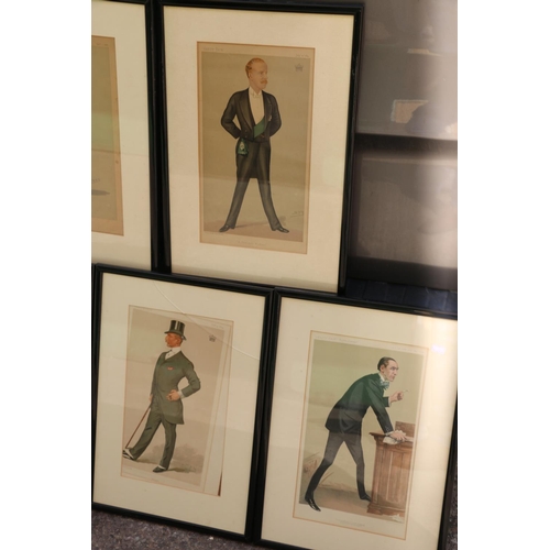 431 - Vanity Fair, seven framed prints to include Lord Wenlock, Arnold Allan Cecil Keppel 8th Earl of Albe... 