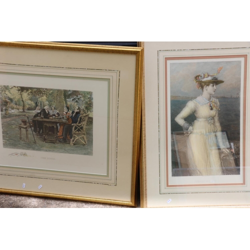 449 - After WALTER DENDY SADLER, The Dower, print, another pencil signed, 38cm x 50cm, frame 84cm x 94cm, ... 