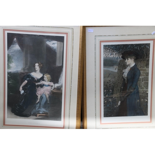 449 - After WALTER DENDY SADLER, The Dower, print, another pencil signed, 38cm x 50cm, frame 84cm x 94cm, ... 