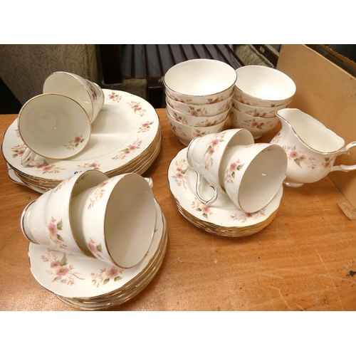 61 - Duchess pattern floral tea set.