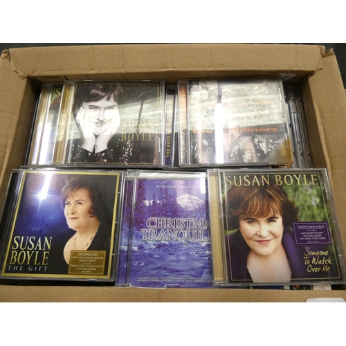 93 - Large box of various c.d,s to include Sinatra, Susan Boyle etc.