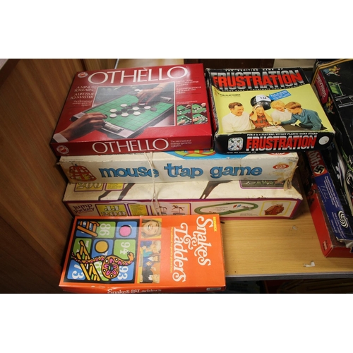 134 - Vintage boxed games to include Frustration, Mousetrap, etc.