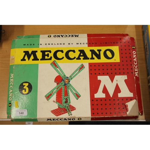 140 - Meccano No.3 windmill set (incomplete).