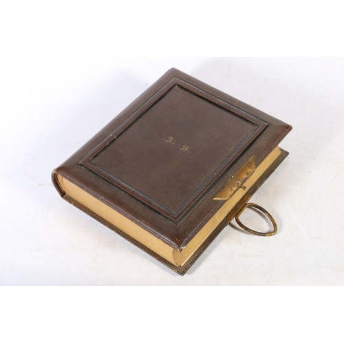 161 - Partially filled Victorian photograph album.