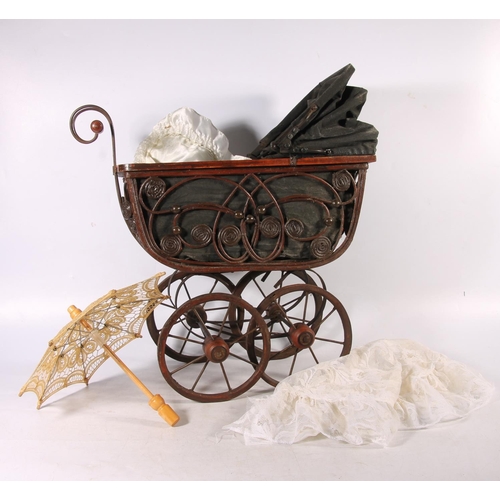 172 - Vintage doll's pram.